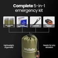 thumbnail image 6 of Wallaby 2-Pack Emergency Mylar Sleeping Bags, Thermal, Compact, Lightweight, Green, 6 of 6