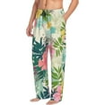 thumbnail image 2 of Balery Men'S Tropical Flowers Pants,Sleepwear Pants,Pajama Pants,Pj Bottoms Drawstring And Pockets-Small, 2 of 9