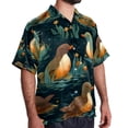 thumbnail image 2 of Platypus Men's Casual Poplin Button Down Short Sleeve Shirts for Summer Beach - Unisex, 2 of 6