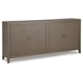 thumbnail image 6 of Ashley Furniture Dalenville 4-Door Wood Accent Cabinet in Antiqued Light Gray, 6 of 7