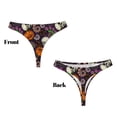 thumbnail image 3 of Balery Halloween With Skull Tangas de Algodón para Mujer con Estampado – Ropa Interior Sexy, Transpirable, G-string-4X-Large, 3 of 6