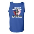 thumbnail image 3 of I Proudly Stand For The Flag Kneel For The Cross Front Back DT Adult Tank Top, 3 of 4