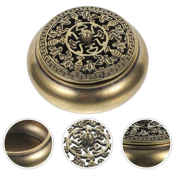 HOMEMAXS Coil Incense Burner - Incense Burner Ornaments Incense Cone Holder 3.7X2.3X2.3CM