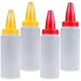 thumbnail image 4 of 4 botellas exprimibles para el hogar, botellas dispensadoras transparentes multifunción para glaseado., 4 of 8
