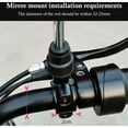 thumbnail image 4 of Motorcycle Rearview Mirror Holder, Universal Motorcycle Handlebar Rearview Mirror Mount 10MM, Bike Side Mirrors Holder Clamp Adapter, Motorcycle Rearview Mirror Holder for 22MM Handlebar, 4 of 4