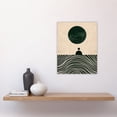 thumbnail image 4 of Artery8 Tranquil Green Sea Abstract Calm Bauhaus Design For Living Room Unframed Wall Art Print Poster Home Decor, 4 of 5