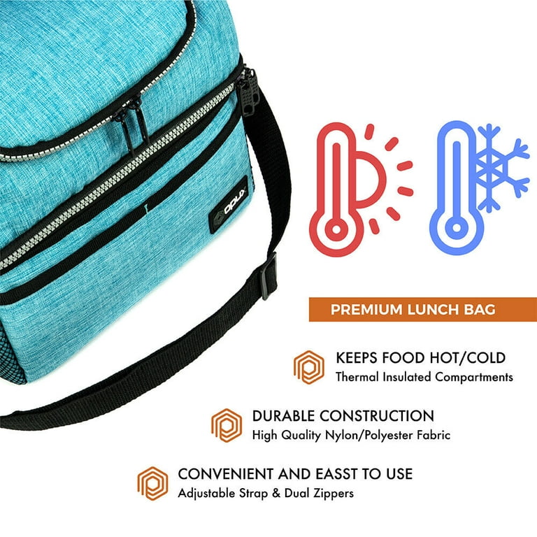 Insulated Lunch Bag For Women Men Kids Thermos Cooler Adults Tote Food Lunch  Box