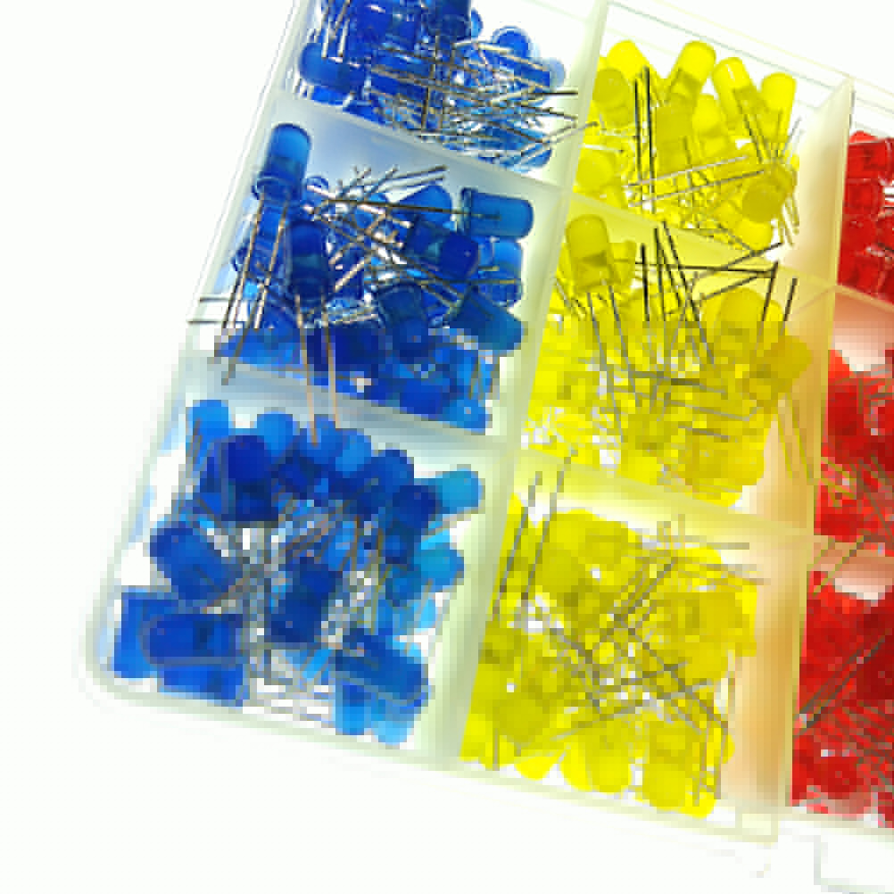 thumbnail image 3 of 500 Uds luces de diodo LED 5 colores 5mm diodos emisores de luz Kit surtido de bombillas redondas difusas NikouMX  herramienta, 3 of 8