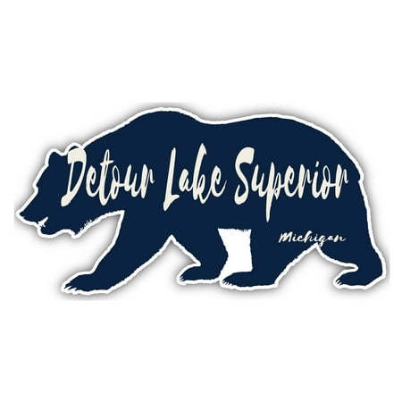 

Detour Lake Superior Michigan Souvenir 3x1.5-Inch Fridge Magnet Bear Design