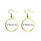 thumbnail image 1 of Celebrar el día de San Patricio bendición Festival fiesta celebración de gala palabras Ear Dangle Golden Drop Earring Jewelry Mujer Unbranded M, 1 of 3