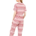 thumbnail image 3 of Faithtur Ensemble Pyjama de Famille Tops+pantalons Flocon de Neige Cerf, 3 of 4