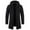 Black, variant on Huuilaibazoo Men's Long Cardigan Hoodies Full-zip Fleece Lined Sweaters Knit Regular Fit Casual Sweater Hooded Coat