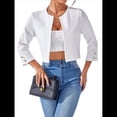 thumbnail image 1 of Chaquetas Casuales para Mujer, Chaqueta Corta con Abertura Frontal S, 1 of 7