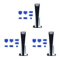 thumbnail image 1 of Sidaley 7 piezas de tapas de tapón de polvo para consola de juegos de repuesto para 5 azul Type1 NO1, 1 of 6