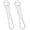Silver 2Pcs, variant on 2Pcs Flat Bottle Opener and Pour Spout Remover, Stainless Steel Bar Speed Key Opener, Dog Bone Wine Bottle Opener Home Kitchen