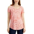 thumbnail image 2 of JM Collection Womens Printed Cold-Shoulder Top Starfish Combo M, 2 of 2