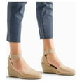 thumbnail image 4 of Ream Pairs Women Espadrilles Wedge Sandals Comfort Elastic Ankle Strap Shoes Amanda-1 Nude Size 8.5, 4 of 5
