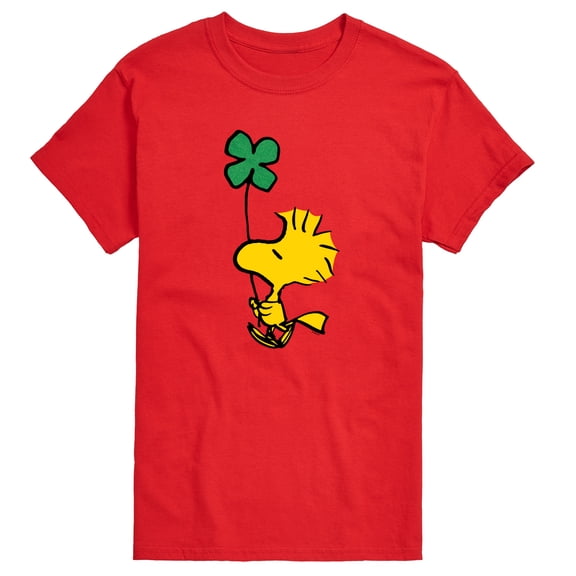 Peanuts - Woodstock Shamrock Green Glitter - Men's Short Sleeve Graphic T-Shirt