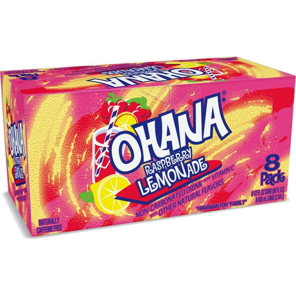 Faygo 8pk Ohana Raspberry Lemonade