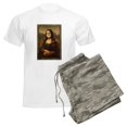 thumbnail image 6 of CafePress - Pandemic Mona Lisa Pajamas - Men's Light Loose Fit Cotton Pajama Set, 6 of 7