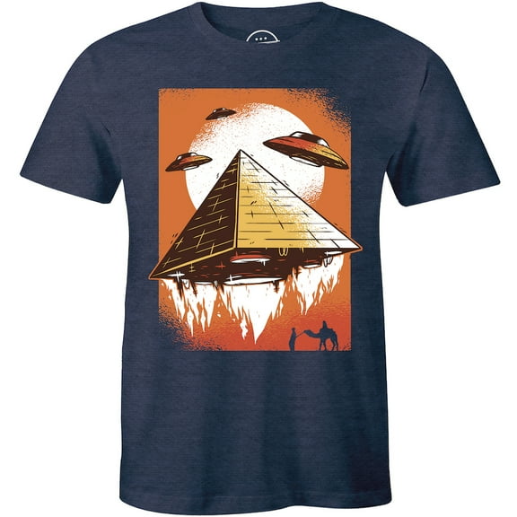 Alien UFO Egpyt Pyramid Abduction Area 51 Gift Men's T-Shirt