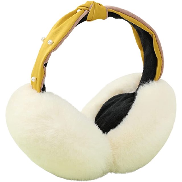 LinYooLi Cache-Oreilles Chauds en Fourrure pour Femmes Filles, Cache-Oreilles en Fausse Fourrure pour Usage Extérieur
