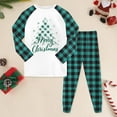 thumbnail image 2 of Ketyyh-chn99 Tenue de Fête pour Enfants Garçons et Filles Ensemble Pantalon Long Manches Longues Régulières Col Rond Imprimé 3D Taille pour 4-5 Ans, Vert Menthe, 2 of 5