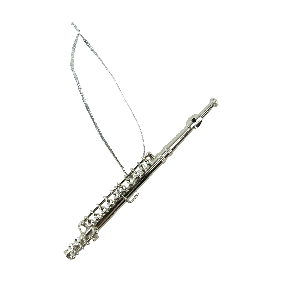Details about   5.50" Miniature Flute Silver Musical Instrument with Stand and Case *New* 