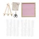 thumbnail image 3 of Tablero de letras de fieltro para escritorio, adorno decorativo con marco de madera, tablero de anuncios con soporte Rosa, 3 of 9