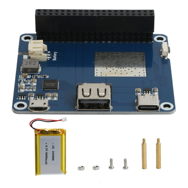 BRILLAR Placa de expansión de batería de litio, circuito de protección incorporado para Raspberry Pi SW6106 5V