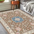 thumbnail image 6 of 6'x9' area rug with accent area rugs for living room by rug pad area rug aesthetic boho washable area rug, 6 of 9