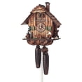 thumbnail image 1 of Cuckoo Clock Black Forest house with moving wood chopper, 1 of 1