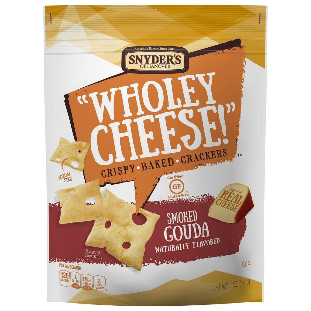 Snyder's of Hanover Wholey Cheese! Smoked Gouda Gluten Free Baked