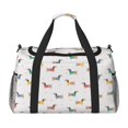 thumbnail image 1 of Easygdp Dachshund Dog Puppy Bolsa de Gimnasio, Bolsa de Viaje Duffel, Bolsa de Fin de Semana con Compartimentos, Bolsa de Mano para Noche, 1 of 7