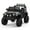 Black, variant on Luku 2-Seater Ride On Truck Car, 12V Battery Powered Electric Vehicle with Parent Remote Control, 2 Speeds, Led Lights, Mp3 Player, Safety Belt, Red