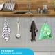 thumbnail image 5 of Juego de 6 ganchos de acero inoxidable para puertas, ganchos para puertas estándar, cajones, gabinetes, para cocina, baño dormitorio, plata, 5 of 5