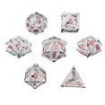 thumbnail image 2 of kusrkot 7 Pieces Polyhedral Party Favors Party Supply Metal Role Playing for Role Light, 2 of 9