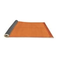 thumbnail image 2 of Ahgly Company Indoor Round Abstract Orange Modern Area Rugs, 4' Round, 2 of 4