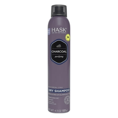 Hask Charcoal & Citrus Purifying Oil Control Dry Shampoo, 4.3 oz