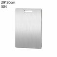 thumbnail image 1 of Stainless Steel Choppping Board Double-Sided Cutting Boards Cooking for Kitchen, 1 of 8