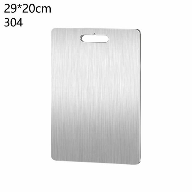 Stainless Steel Choppping Board Double-Sided Cutting Boards Cooking for Kitchen
