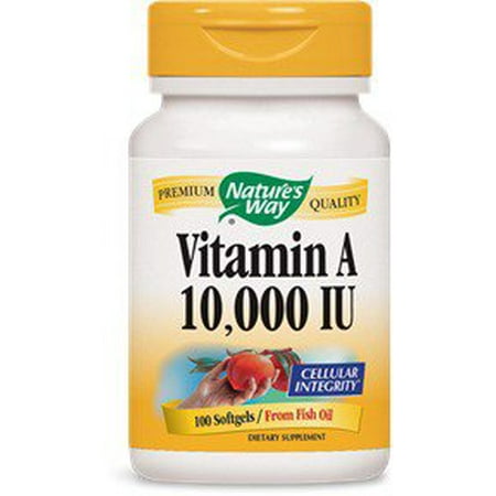 La vitamine A 10 000 UI Nature's Way 100 Softgel