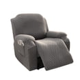 thumbnail image 1 of Nvzi Funda de sofá elástica de jacquard, funda de sofá reclinable de 1 plaza para sala de estar, fácil de instalar, lavable, protector de sofá (gris), 1 of 4