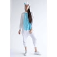 thumbnail image 2 of Ragstock Blue Unicorn Onesie Pajamas 1, 2 of 4
