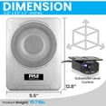 thumbnail image 3 of Sistema de subwoofer amplificado Pyle PLMRSBA8 600W 8" Plateado, 3 of 8