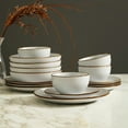 thumbnail image 3 of Stone Lain Brasa 16-Piece Dinnerware Set Stoneware, White, 3 of 6