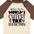 thumbnail image 4 of Inktastic I'm the Worlds Cutest Tax Deduction Pink Hearts Boys or Girls Long Sleeve Baby Bodysuit, 4 of 5