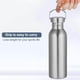 thumbnail image 2 of Botella de agua de acero inoxidable, botella de agua para deportes acuáticos de acero inoxidable, botellas de agua aisladas diseñadas para el futuro, 2 of 8