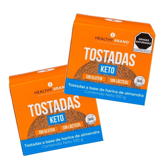 TOSTADAS KETO 2 PACK (12 PZAS X CAJA)