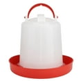 thumbnail image 2 of Automatic Poultry Feeder Chicken Waterer Trough Drinker with Rain Protection Rodent Proof for Hens Ducks Outdoor Coop Use 5 Gallon Capacity Feed Dispenser Treadle System, 2 of 6